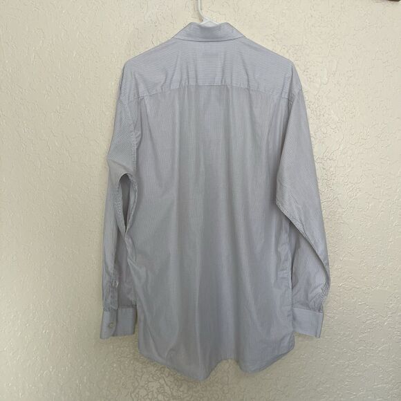 Luciano Ceccarelli | Italy Made Windowpane Checker Long Sl Shirt 16.5 34-35 - Picture 6 of 6